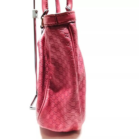 Auth Gucci Rose Pink Microguccisima Leather Tote Sukey Two-Way Satchel - Picture 3 of 9
